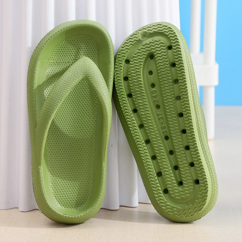 Men Shoes On - Non Slip Platform Flip Flops Women