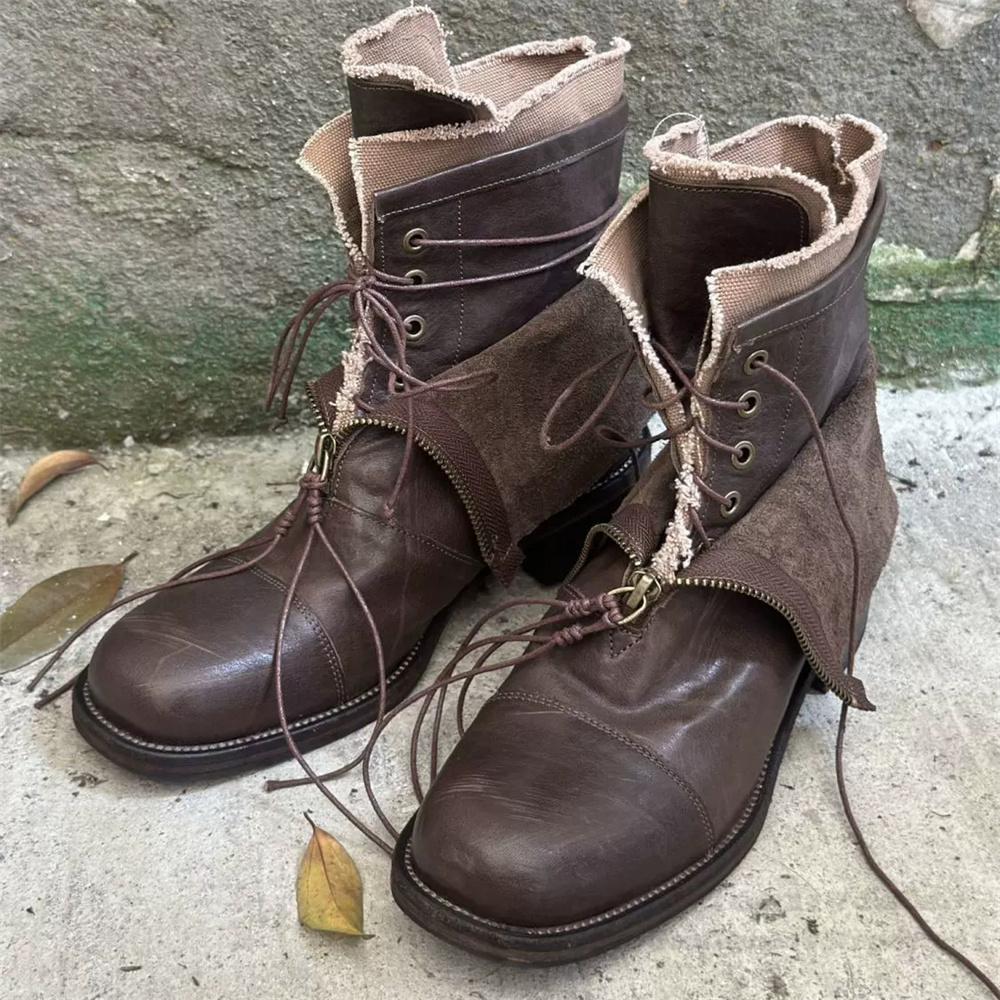 Men'S Shoes Height Increase - Trendy Thick Soled High-End Boots for