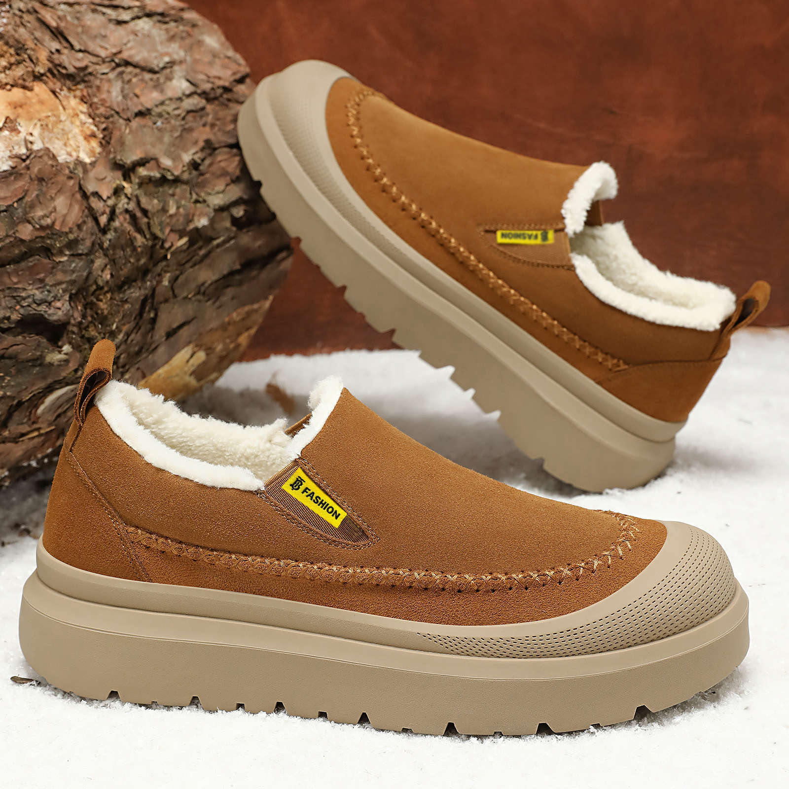 Men'S Shoes Height Increase - Winter Men's Ankle Boots Thick Soled
