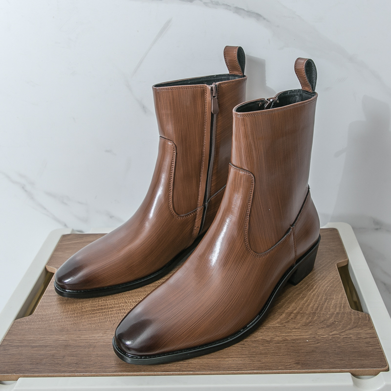 Classic Comfy Ankle Boots Bota - Men'S Shoes Business Casual 评论和价格