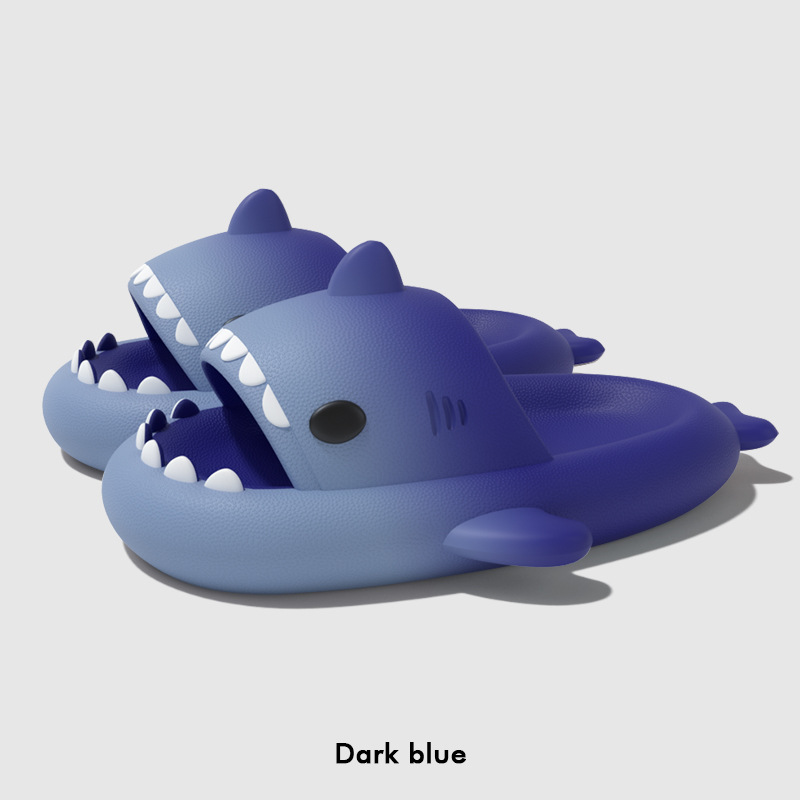 Cute Cartoon Shark Slippers Fo - Men Shoes On 评论和价格