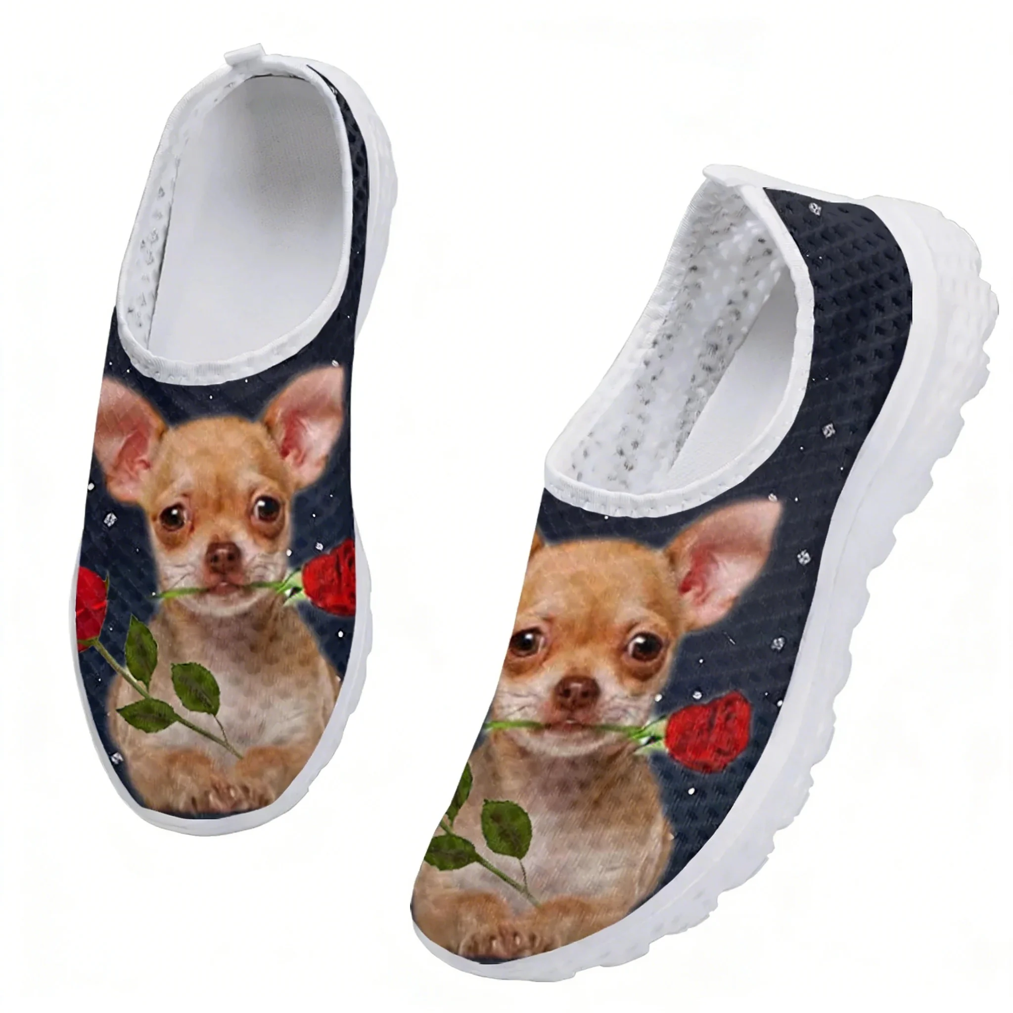Chihuahua Rose Flower Design M - Men'S Shoes For Tennis 评论和价格