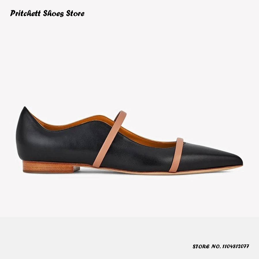 Women's Dual-straps Leather Ba - Shoes Heels Men 评论和价格