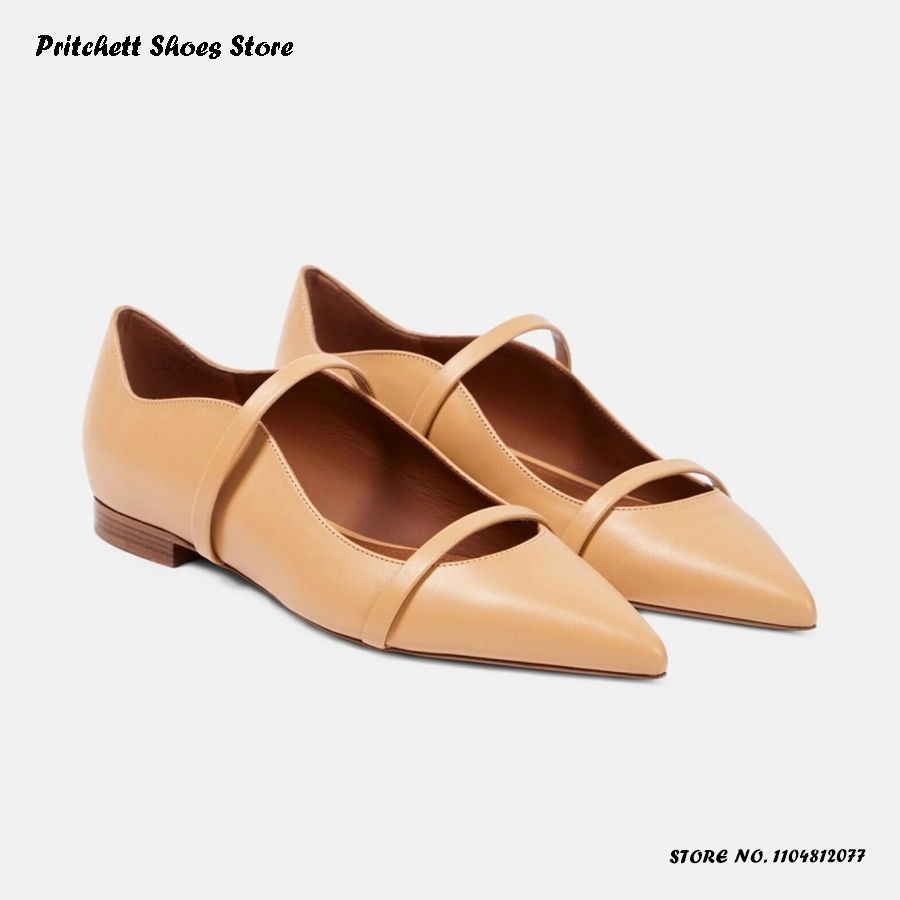 Women's Dual-straps Leather Ba - Shoes Heels Men 评论和价格
