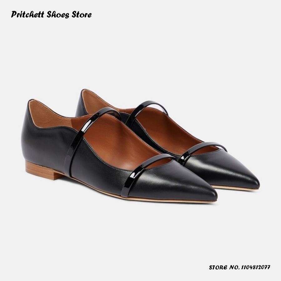 Women's Dual-straps Leather Ba - Shoes Heels Men 评论和价格