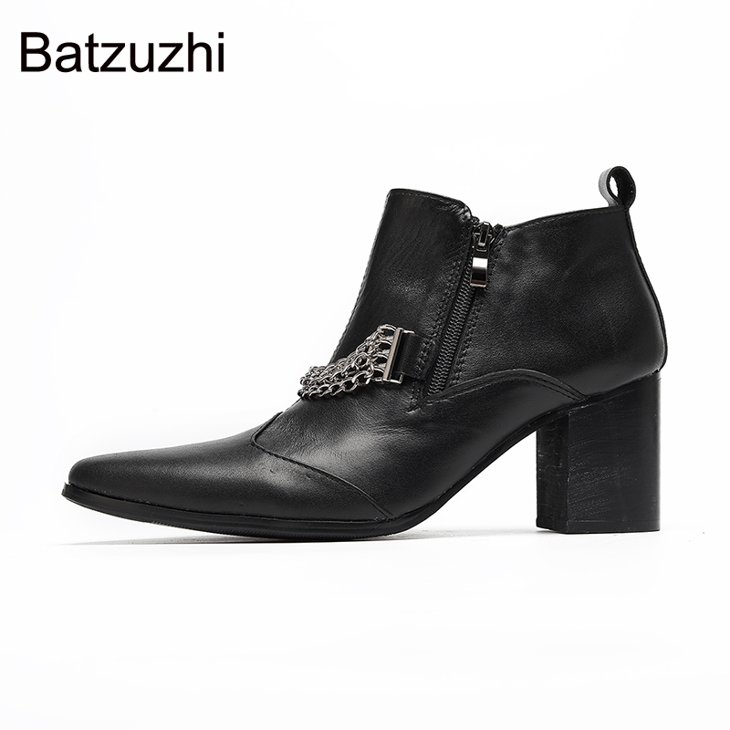 Batzuzhi 7cm High Heels Pointe - Shoes Heels Men 评论和价格