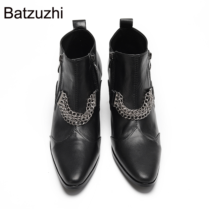 Batzuzhi 7cm High Heels Pointe - Shoes Heels Men 评论和价格