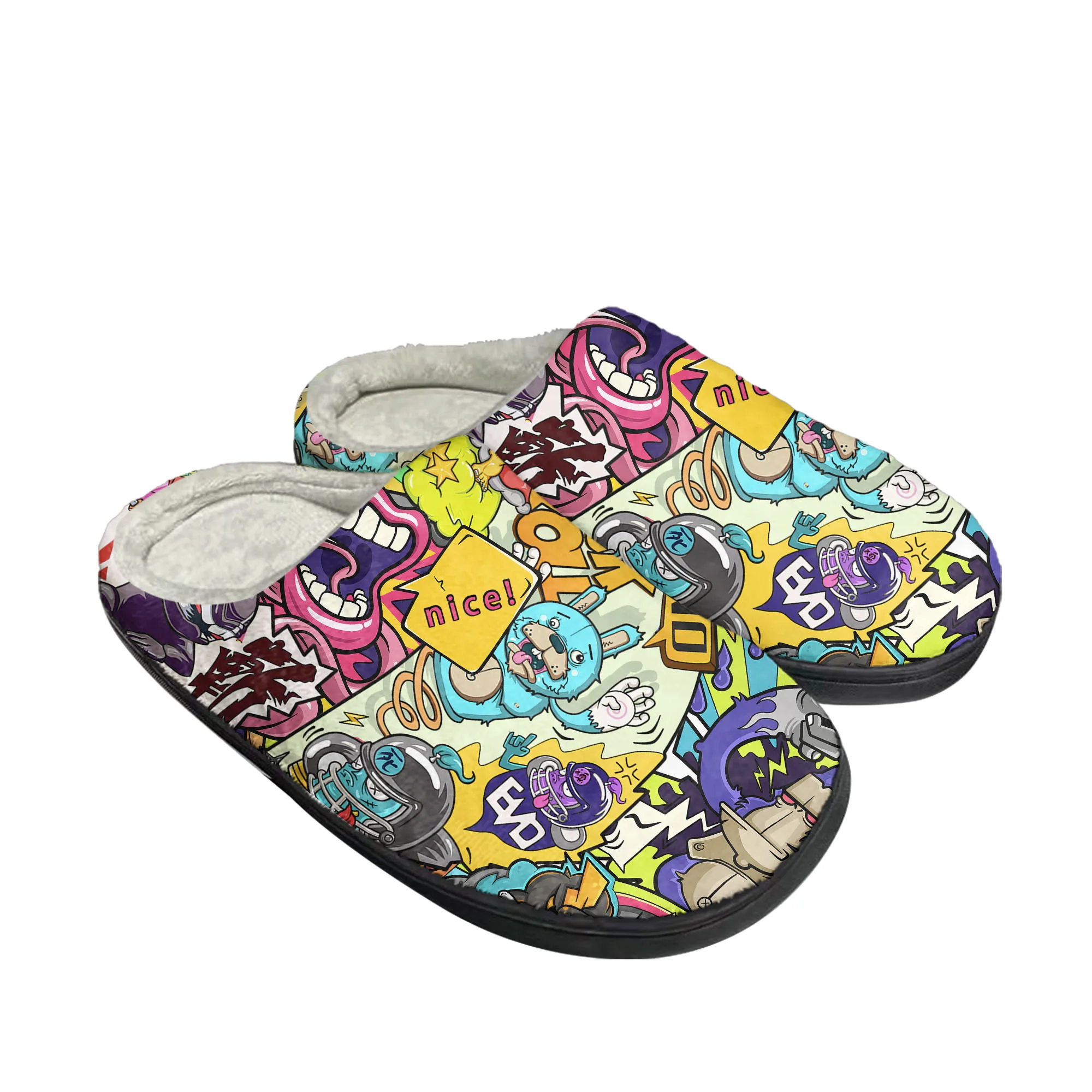 Street Art Graffiti Home Cotto - Men Shoes High 评论和价格
