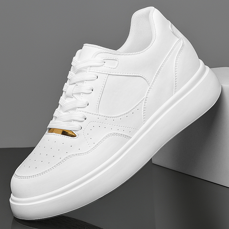 Men Solid Faux Leather Skate S - Men'S Shoes Height Increase 评论和价格