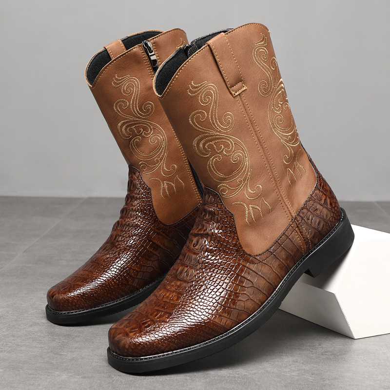 Men's Wide Width Tall Cowboy B - Men'S Shoes With Wide Toe Box 评论和价格