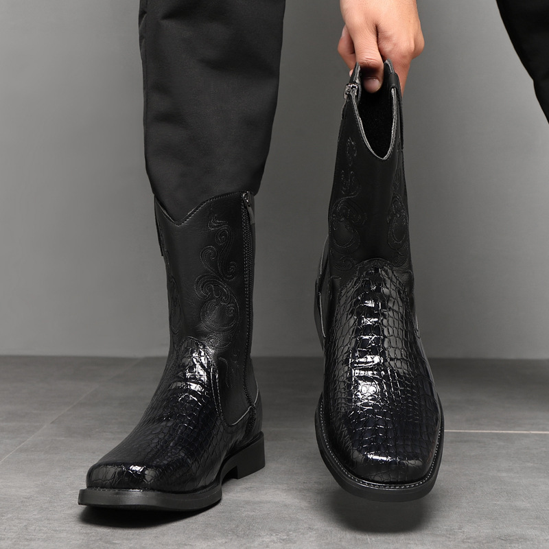 Men's Wide Width Tall Cowboy B - Men'S Shoes With Wide Toe Box 评论和价格