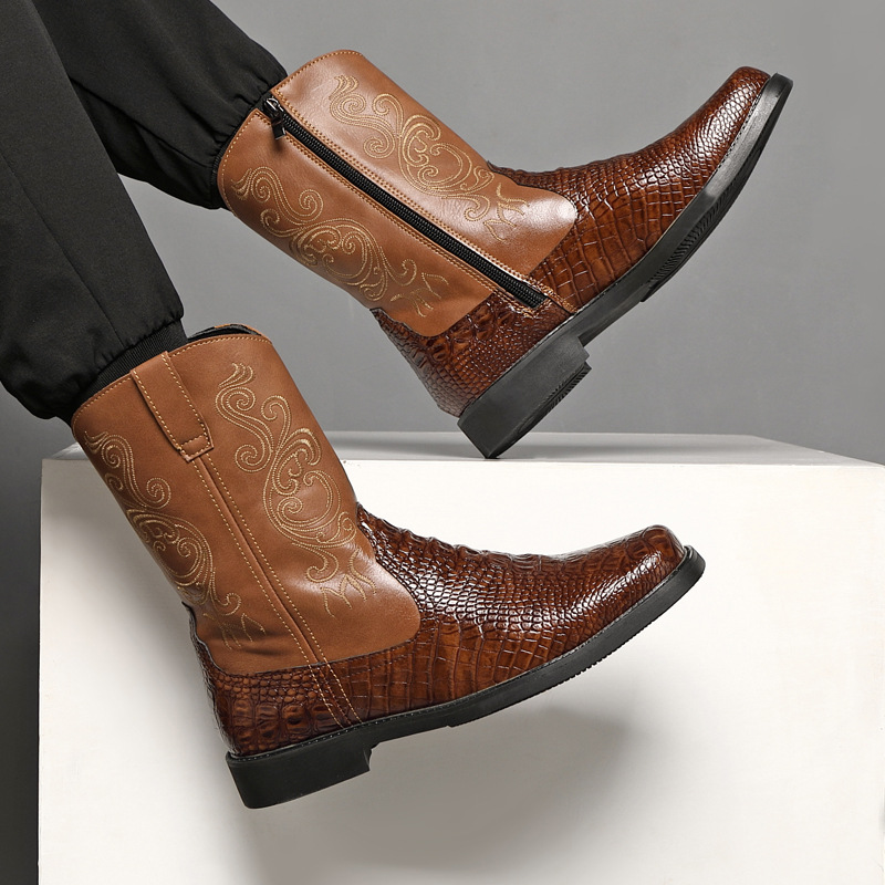 Men's Wide Width Tall Cowboy B - Men'S Shoes With Wide Toe Box 评论和价格