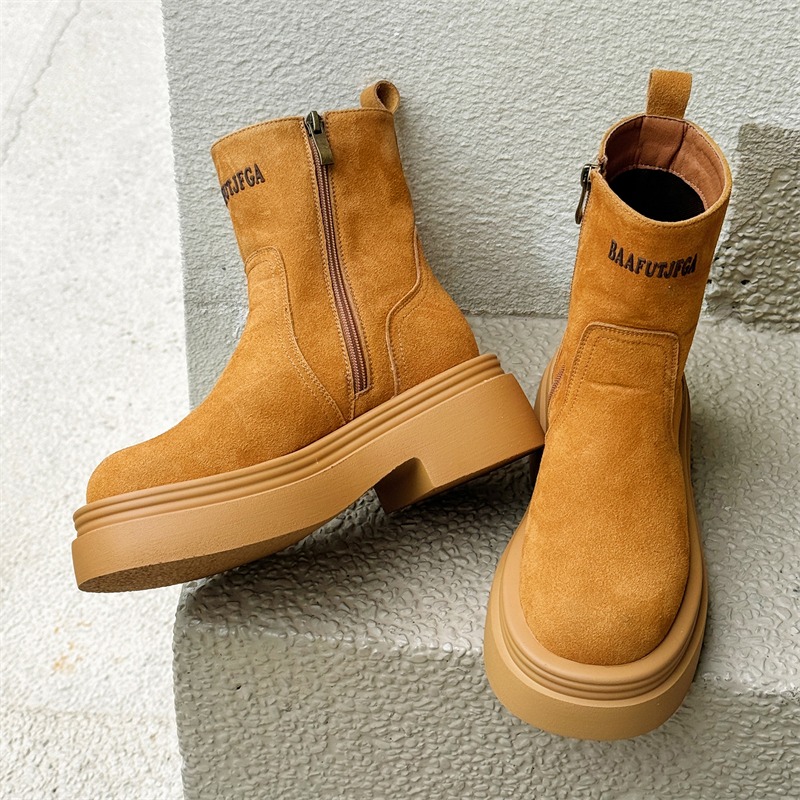 Winter Europe America Retro Th - Men'S Shoes Height Increase 评论和价格