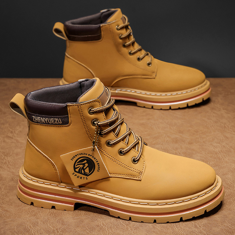 Autumn and Winter Retro Short  - Men'S Shoes Height Increase 评论和价格