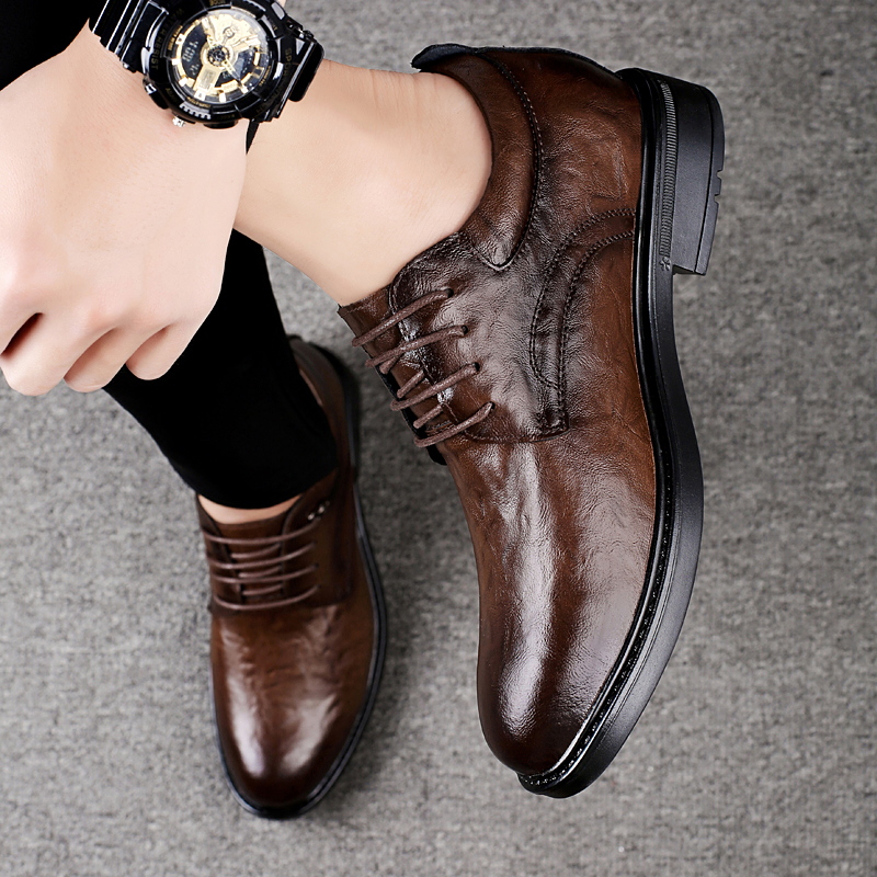 Leather Casual Elevator Shoes  - Men'S Shoes Height Increase 评论和价格