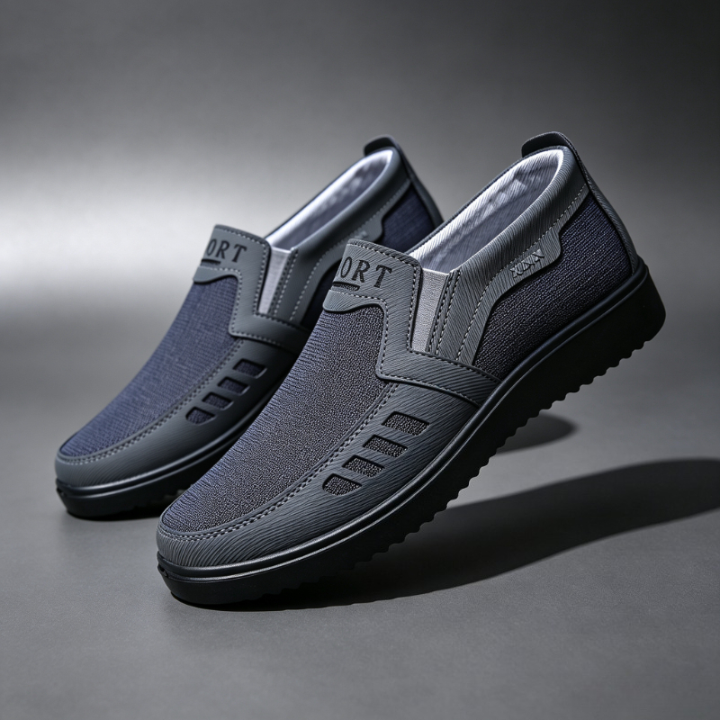 Men Slip‑On Canvas Loafers Bre - Men'S Shoes Business Casual 评论和价格